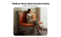 Semicircular Woven Banquette Wall-Mounted design Dining Set for Restaurant Owners