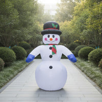 Christmas Inflatable Snowman Giant Snowman Yard Decor Outdoor Decoration Cheerful Festive
