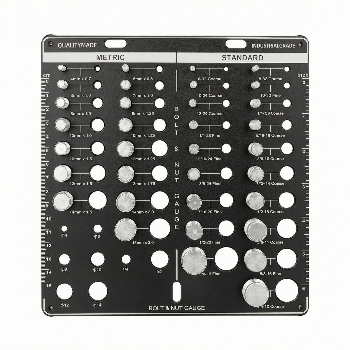 Thread Thread Spacing Gauge Plate Printed Measurements Hardware Tool Polished