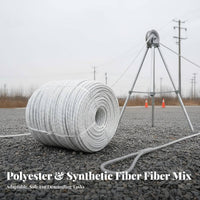 Electrical Wire Stringing Rope Wear Resistant Drone Hoisting Rope Lightweight High-Altitude Line for Linemen, Construction Workers, Outdoor