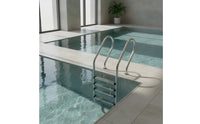 Stainless Steel Pool Ladder Wall-Mounted No-Embed Pool Ladder Resistant Entry and Exit System for Homeowners, Swimming Pools
