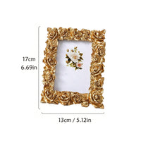 European Design Photo Holder Light Luxury Ornate Tabletop Photo Frame