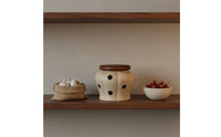 Clay Garlic Saver Vintage Design Garlic Storage Jar Countertop Organizer