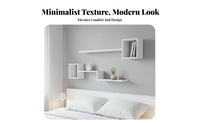 3 Pieces Space-Saving on vertical surfacesmounted Rectangular Shelf Set multi-purpose Use Storage Rack Decorative Display shelf Easy Installation for Decorators, Homeowners, Collectors, Living Room, Bedroom, Office, Hallmethod