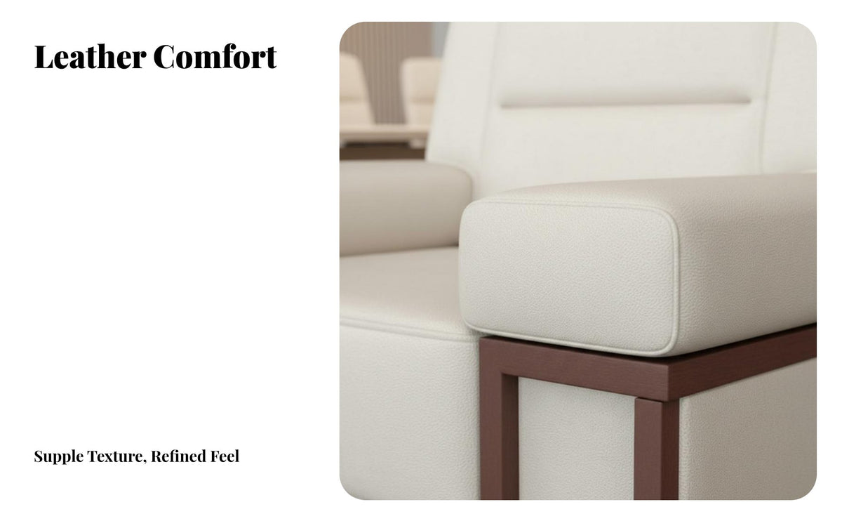 Ergonomic Design Single-Seat Business Armchair High-Density Foam Reception Sofa Long-Lasting Support Office Furniture Breathable Upholstery for Official Officials, Clients, Professionals, Meeting Room, Conference Hall, Bedroom
