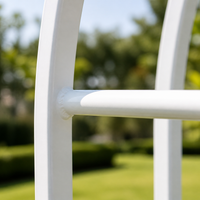 Garden Arch, Rose Arch, Flower Arch, Iron-made, Dark Green, Rust-resistant, Garden, Entrance, Gate, For Climbing Plants