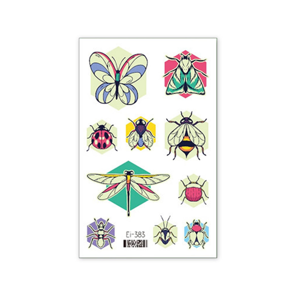 Waterproof Skin Decal Stickers for Kids, Glow-in-the-Dark Butterfly Bee