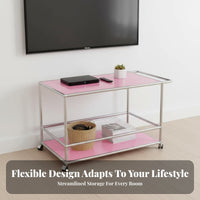 Stackable Cube Organizer Minimalist aesthetic Accent Cabinet Pastel rosy adaptable Design for Students