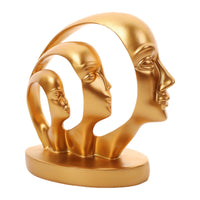 Abstract Face Sculpture Decorative Abstract Face Statue Minimalist for Entryway
