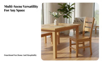 Sturdy Wood Backrest Chair Chinese design Wooden Side Chair for Homeowners, Adults