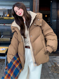 超好看短款羽绒服女款冬季2025新款今年流行爆款棉服加厚保暖外套