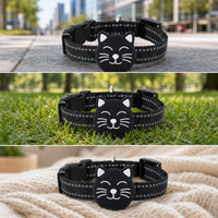 Waterproof Cat Collar with Tracker Bluetooth Cat Tracker No Monthly Fee Pet Tracking Collar Long Battery Life for Cats, Kittens, Outdoor, Travel