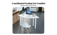 S-Shaped Splicing Desk Combinable Pieces Conference Table Versatile Configuration Adaptable Design for Students, Boardroom
