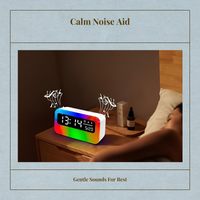 LED alarm clock with speaker