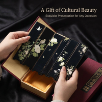 Mini Folding Screen Ornament Wooden, Folding Screen for Desk, Tabletop Divider, Chinese Art Bamboo Folding Screen, Desktop Divider Partition Panel