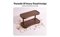 Tiered Vanity Display Rack Elegant Appearance Makeup Holder Multi-Functional