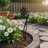 Ladybug Garden Stake Outdoor Display Hollow Ladybug Yard Art Vibrant Colors