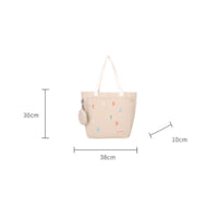Tote Bag with Pouch Casual Canvas Tote Bag Multifunctional for Commuting