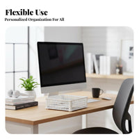 Partitiunitd Storage Tray Minimalist and design Multi-Compartment Statiunitry Holder