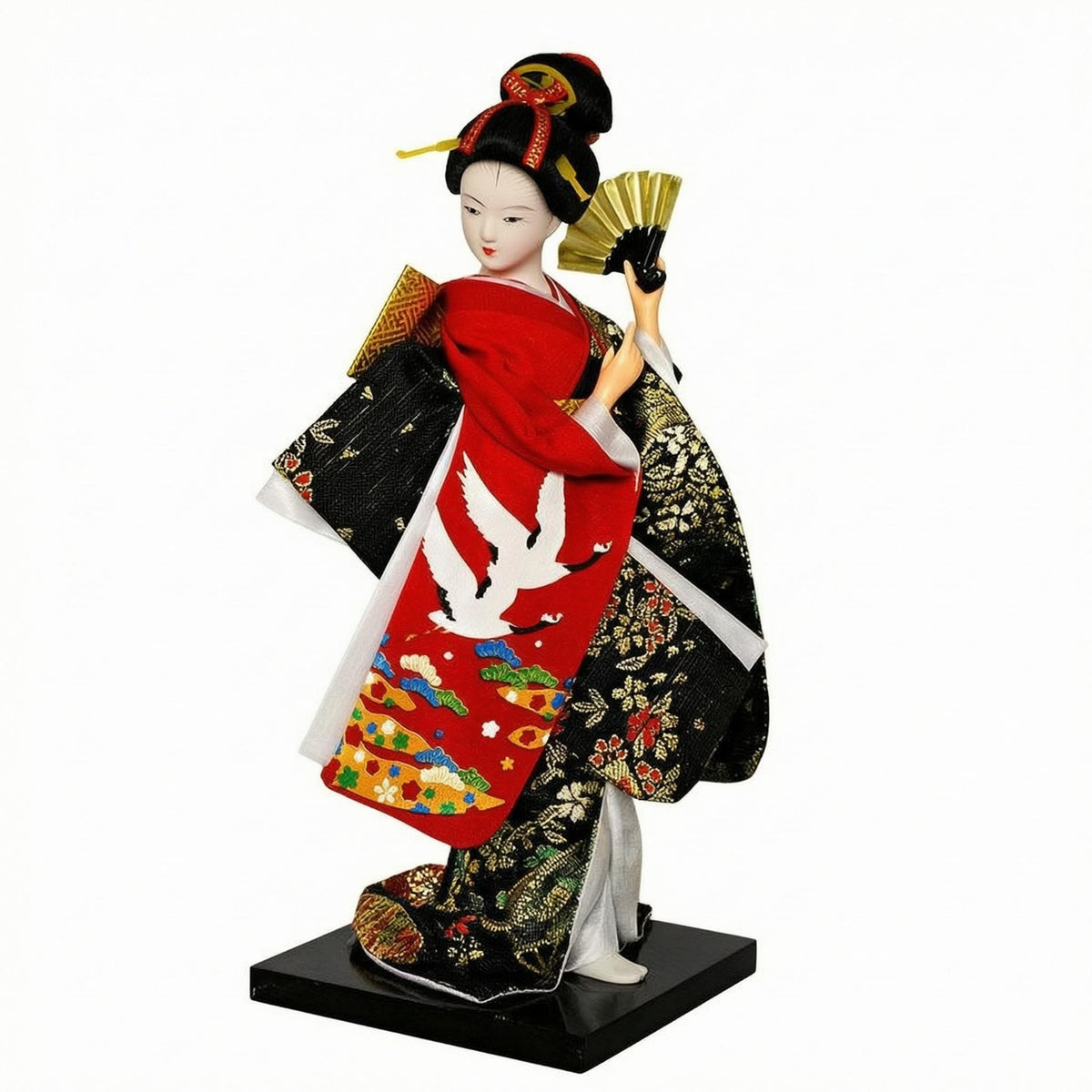 Kimono Geisha Figurine Hand-Crafted Japanese Geisha Doll Decorative