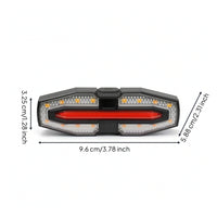 Bike Tail Light with Turn Signals USB Rechargeable for Cyclists