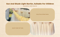 Adjustable car window sun shield
