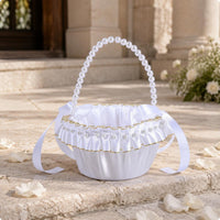 Flower Girl Basket Elegant Ceremony Decor Lightweight for Girls