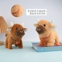 Electric Plush Cow Toy with Walking and Sound