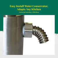 Commercial Kitchen Faucet Valve, 304 Stainless Steel Water Conservation Device, sturdyduty water-guard faucet for restaurants, hotels, cafes