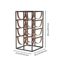 Grape Rack with Leather Straps Sturdy Countertop Grape Rack Stylish for Home Bar
