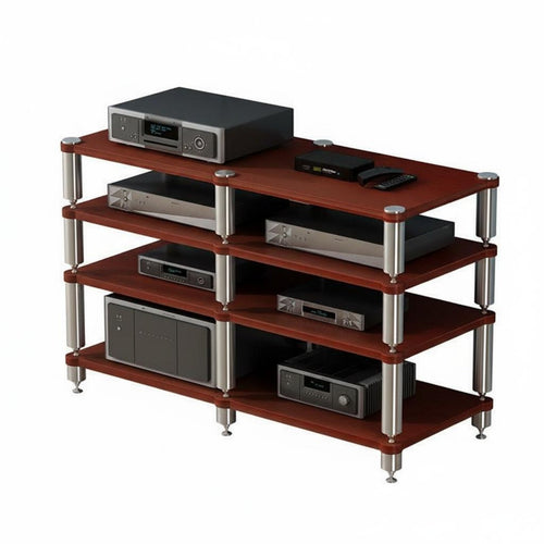 Audio Equipment Stand Stable Structure Audio Amplifier Stand Heavy Duty Amplifier Cabinet for Audiophiles, Home Theater Enthusiasts, Studio