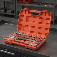 32-Piece Socket Wrench Kit High-Quality Socket Wrench Set with Case Complete Mechanic Tool Set Comprehensive for Car Owners, Auto Repair