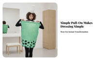 Easy to Wear Bubble Tea Costume | Printed tapioca spheres Details, Funny Oversized Cup Shape, bubble tea Costume, for Halloween