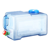 22L Square PC Outdoor Water Bucket with Faucet for Camping and Travel