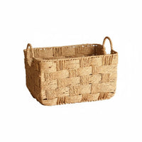 Braided Organizer Basket Decorative Desktop Organizer Basket Easy to Store Storage Bin for Living Room