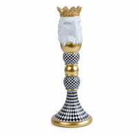 Lion Sculpture with Crown Decorative Lion Statue with Crown Majestic