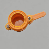 Honey Extractor Outlet Valve Screw Clamp Processing Equipment Orange-Yellow