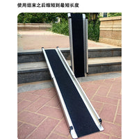 Portable Telescopic Wheelchair Ramp Board for Electric Vehicles, Airline Cases, and Trolleys