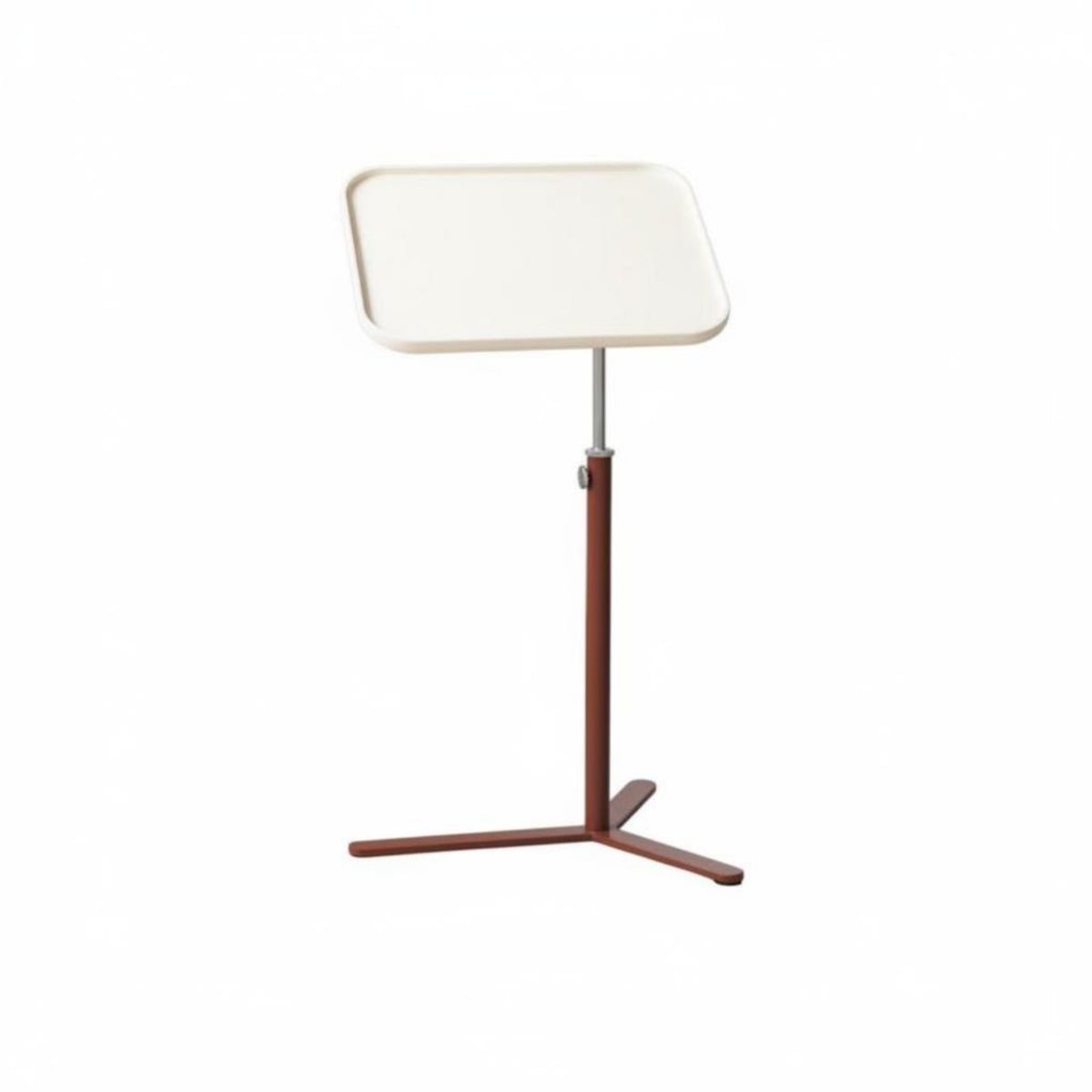 C-Shaped Rolling Stand Height Adjustable Side Table Mobile Design for Students