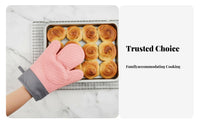 thermal-resistant glove Anti-Scald Protection Insulated Cooking glove Non-Slip grip Oven Glove for Home Cooks, Grillers, Grilling, Barbecue, Fire fire bowl