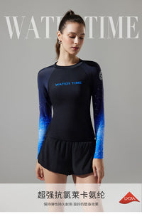 WaterTime 潜水服女分体长袖长裤防晒冲浪水母服泳衣湿衣浮潜套装