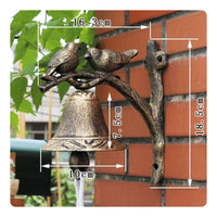 Cast Iron Cockerel Bell Decorative Cockerel Entry Chime Clear Chime for Garden