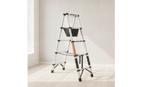 Foldable Telescopic Ladder Aluminum A-Shaped Ladder Heavy Duty Extendable for Home Repairs, Ceiling Work