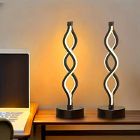 Spiral LED Table Lamp Energy Saving Spiral LED Lamp 3 Color Temperatures for Bar