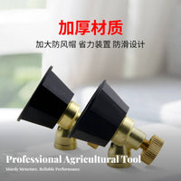 Solid Copper Construction High Pressure Spray Nozzle Fine Atomization Agricultural Misting Nozzle Windproof for Agriculture