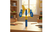 Educational Wind Direction Indicator Handheld Plastic Wind Vane Simple Plastic Weather Vane Easy to Use for Teachers, Kids