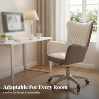 Armless Upholstered wheeled Chair Ergonomic spine support Support rotate Seat for Students