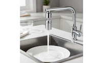 360 Degree Rotation Swivel Faucet Extender Easy Installation Anti Splash Faucet Aerator Water Saving Rotating Sink Nozzle Leak Proof for Kitchen