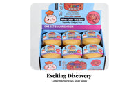 12 Pieces Silicone-Style Dumpling Squishy Toy Display Box Cartoon Face Squishy