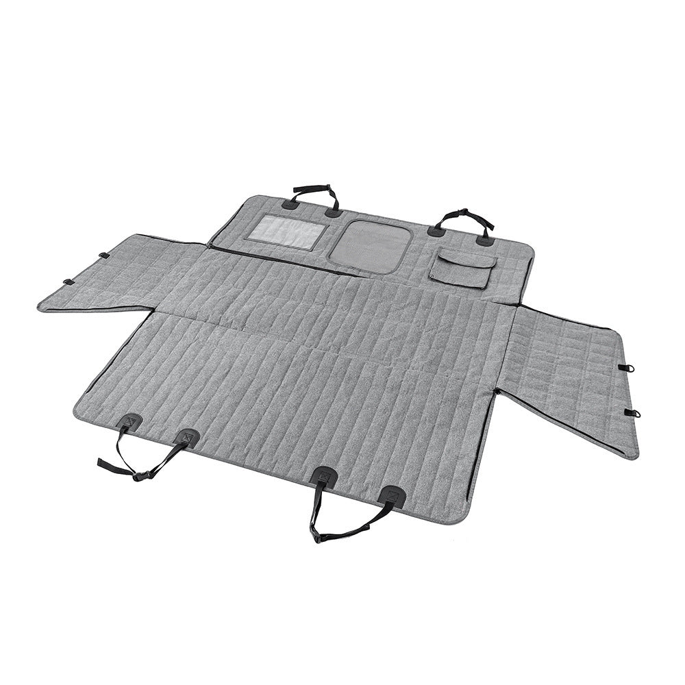 Waterproof Car Rear Seat Pet Cover for Medium Dogs, Breathable, Oxford Fabric, Washable